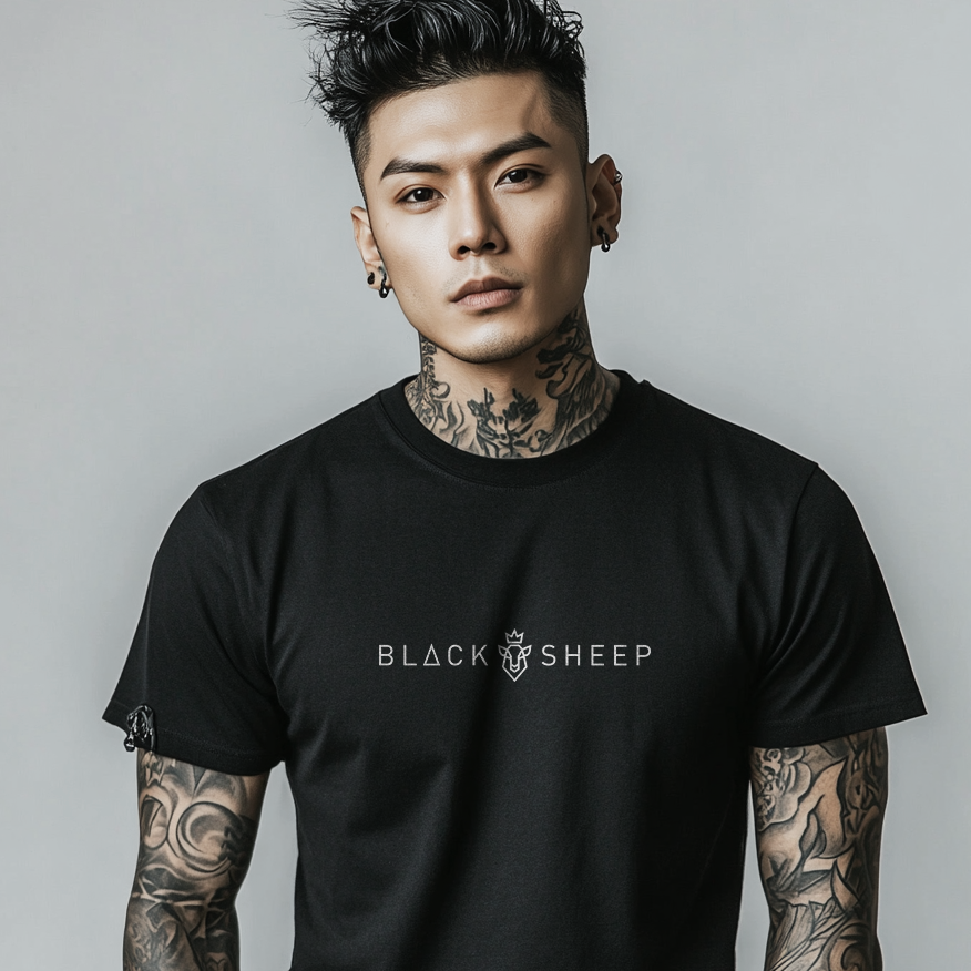 Black sheep needles t-shirt